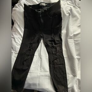 Torrid Black Ripped Bombshell Jeans